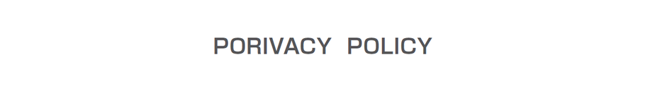 privacy policy